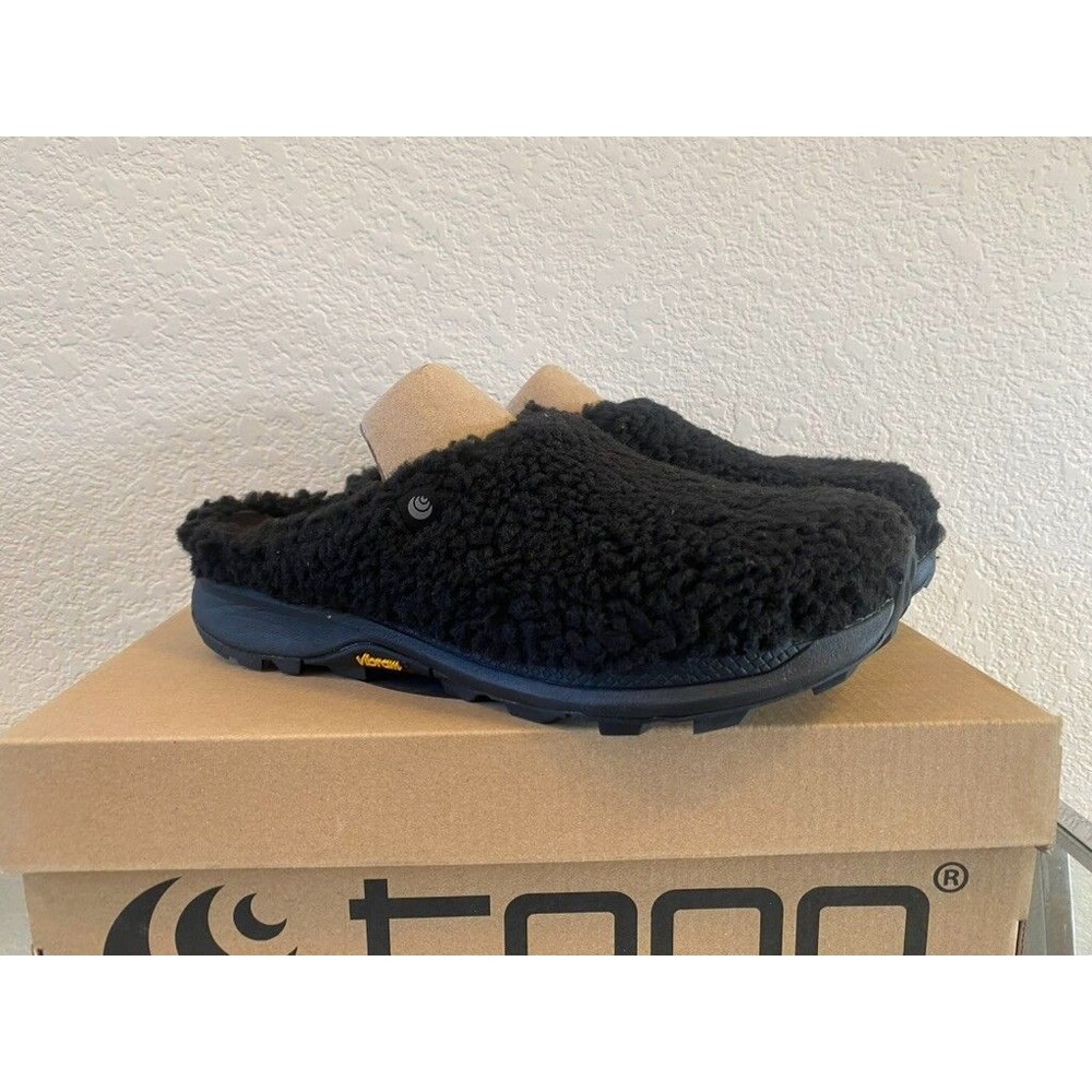 Topo Athletic Revive W062 Slipper Womens 7 Recovery Slip-Ons Black Vibram